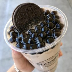 Oreo ice blended with pearl